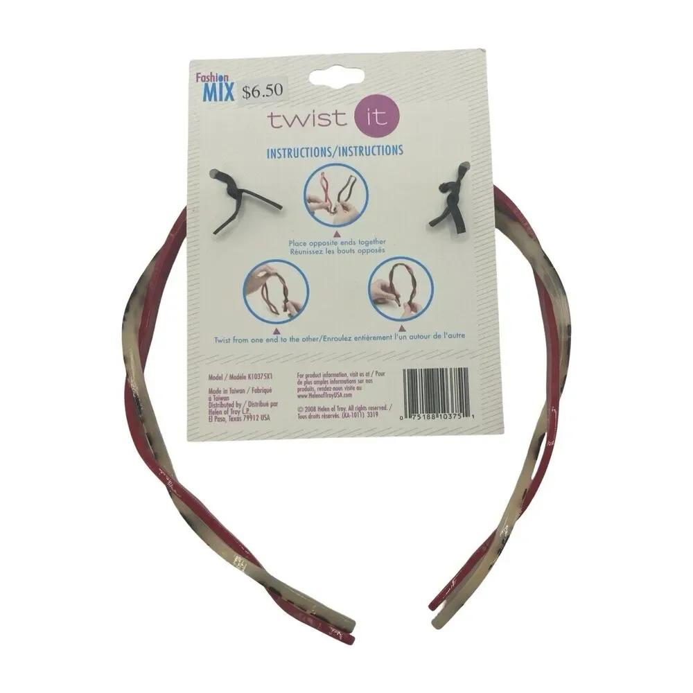 Karina Twist Headband Fashion Mix  NOS Lot Of 3 Helen Of Troy